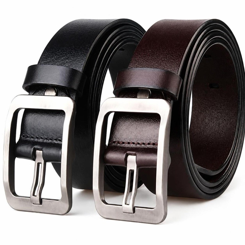 Men Formal Wear With Jeans - 패션 비즈니스 캐주얼 PU 가죽 벨트