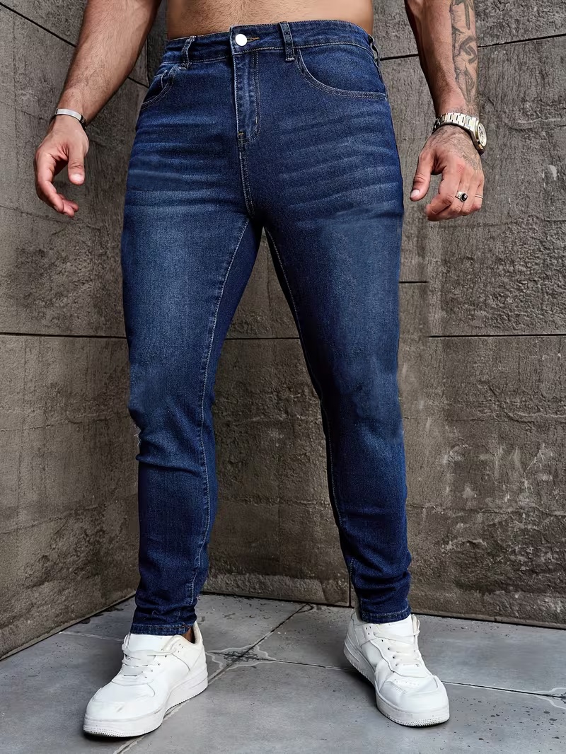 Men Formal Wear With Jeans - 남성용 스트레치 청바지 - 모든 계절에