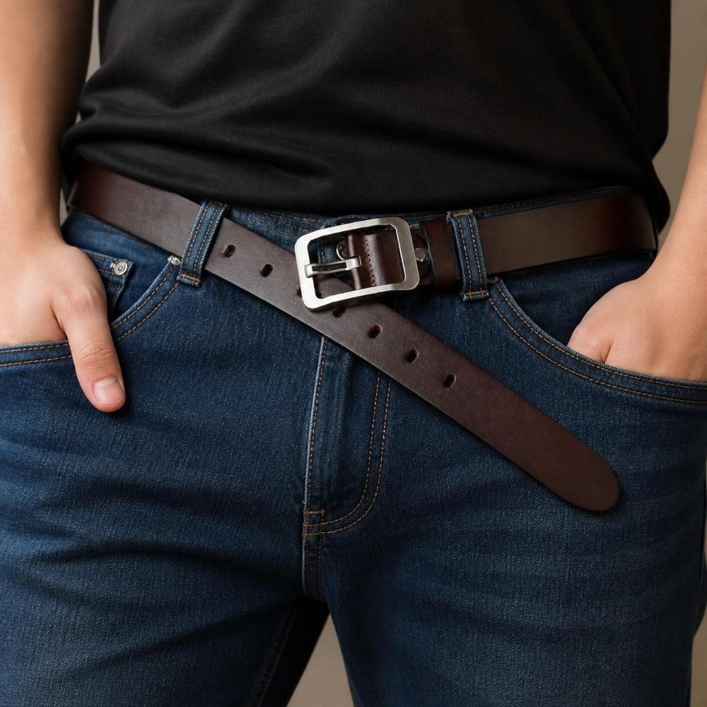 세련된 비즈니스 캐주얼 스타일의 PU 가죽 벨트, 내구 - Men Formal Wear With Jeans 리뷰 및 가격