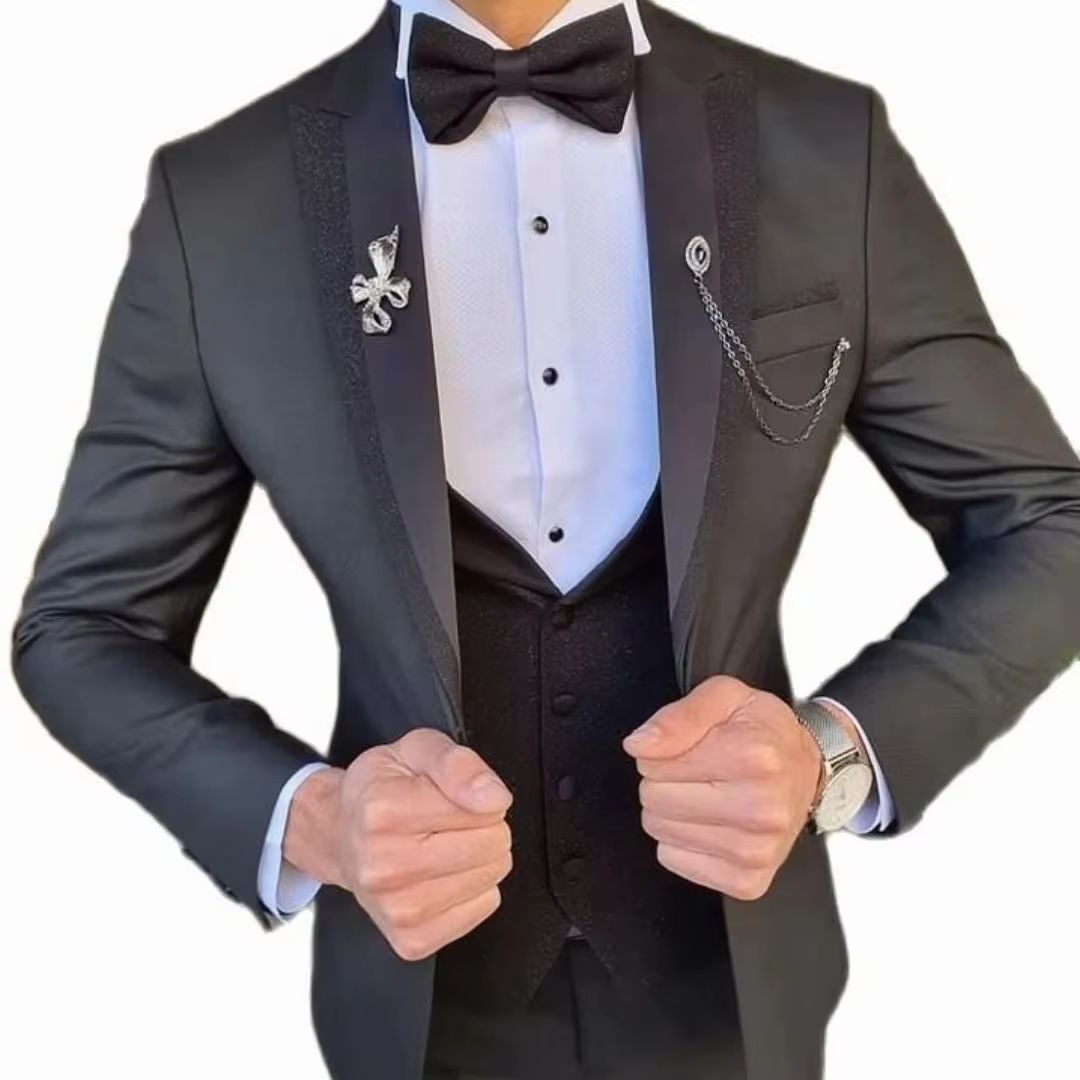 3피스 슬림핏 맞춤 남성 턱시도 패션 신랑 예복 웨딩  - Men'S Formal Wear Not Suit 리뷰 및 가격
