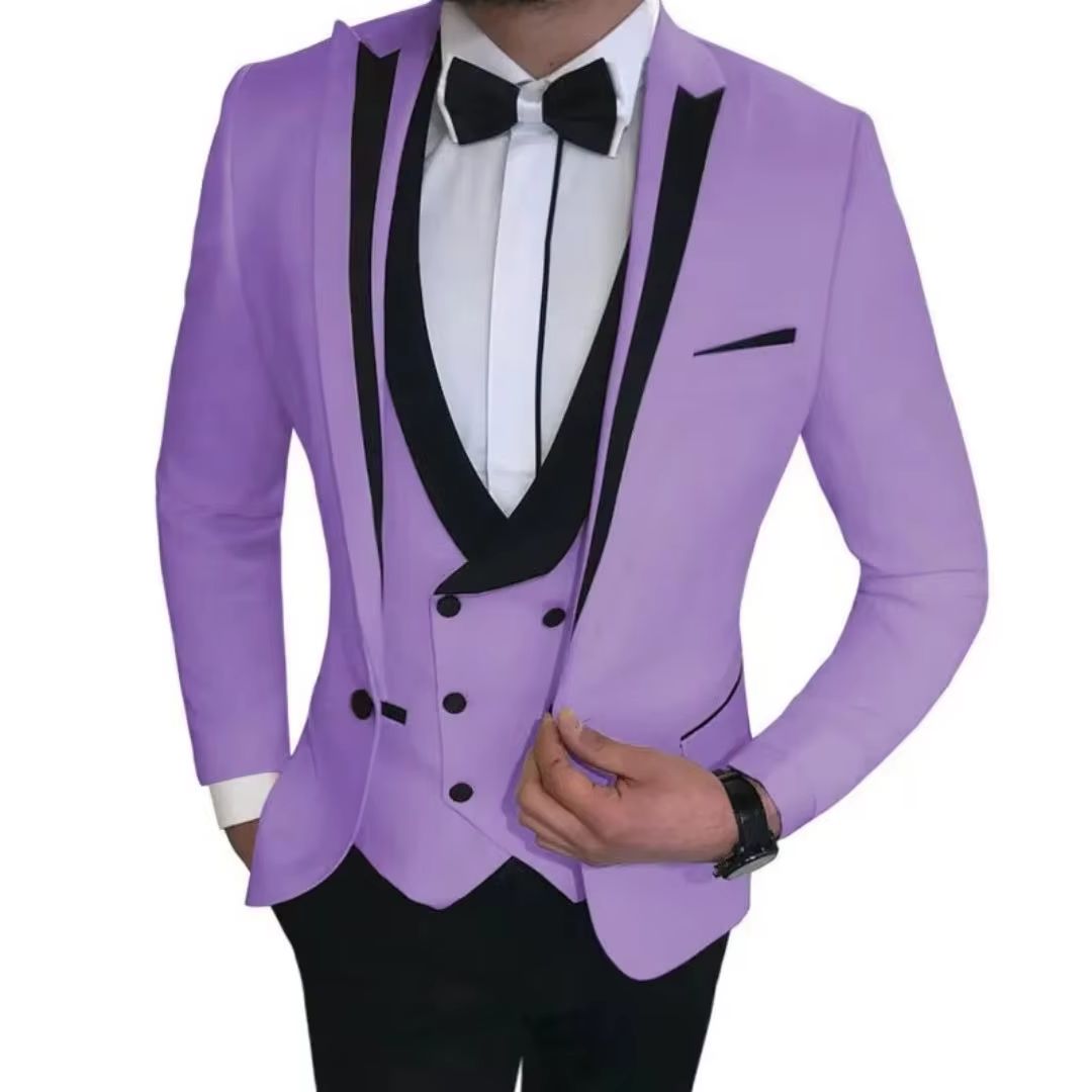3피스 남성 웨딩 수트 세트 - 블레이저, 베스트, 바 - Men'S Formal Wear Not Suit 리뷰 및 가격