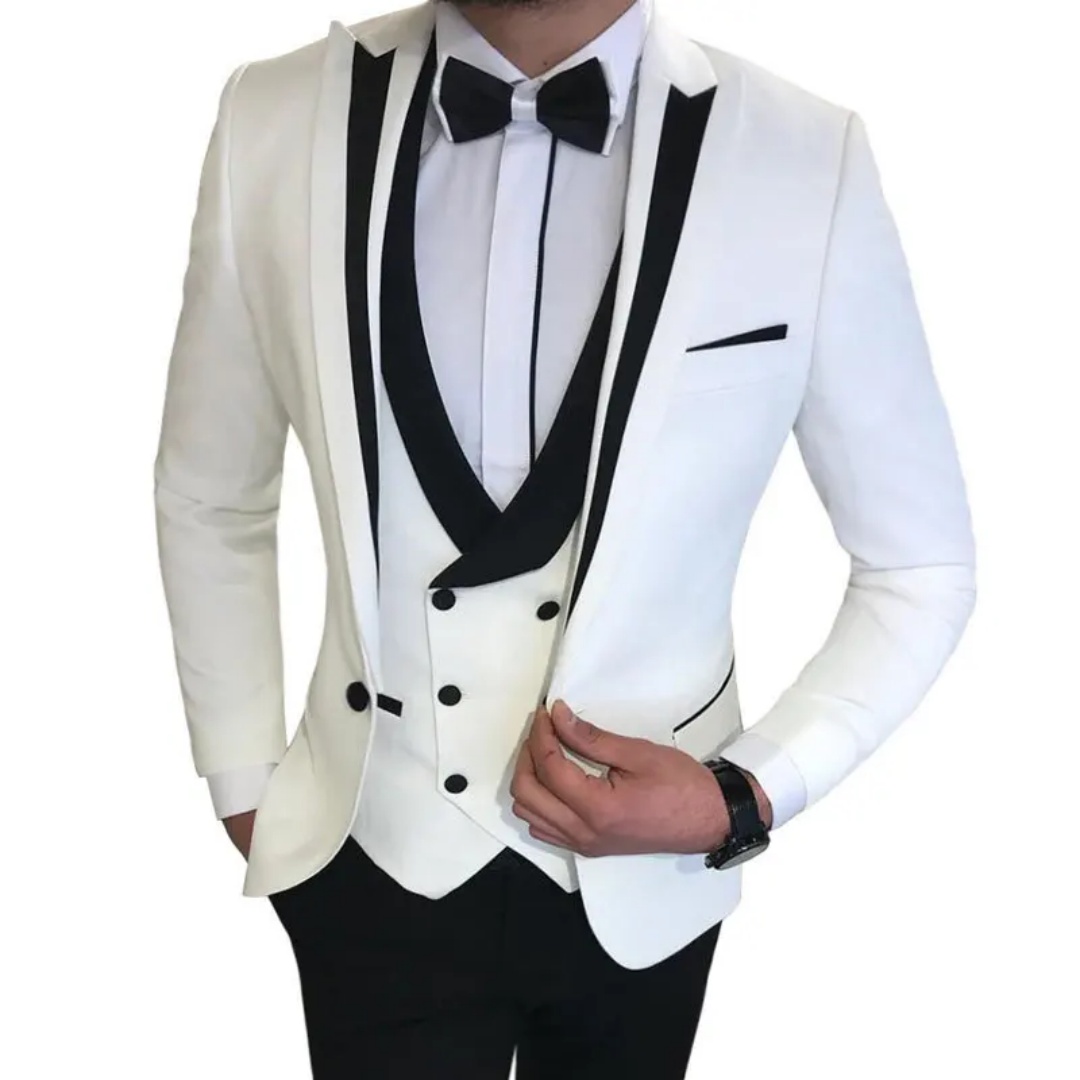 3피스 남성 웨딩 수트 세트 - 블레이저, 베스트, 바 - Men'S Formal Wear Not Suit 리뷰 및 가격