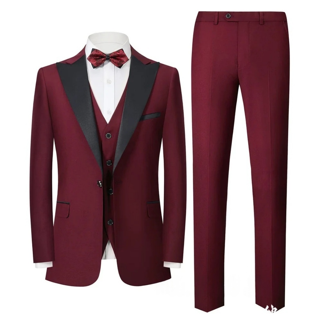 남성용 3피스 턱시도 수트 세트, 솔리드 컬러 피크드  - Men'S Formal Wear Not Suit 리뷰 및 가격
