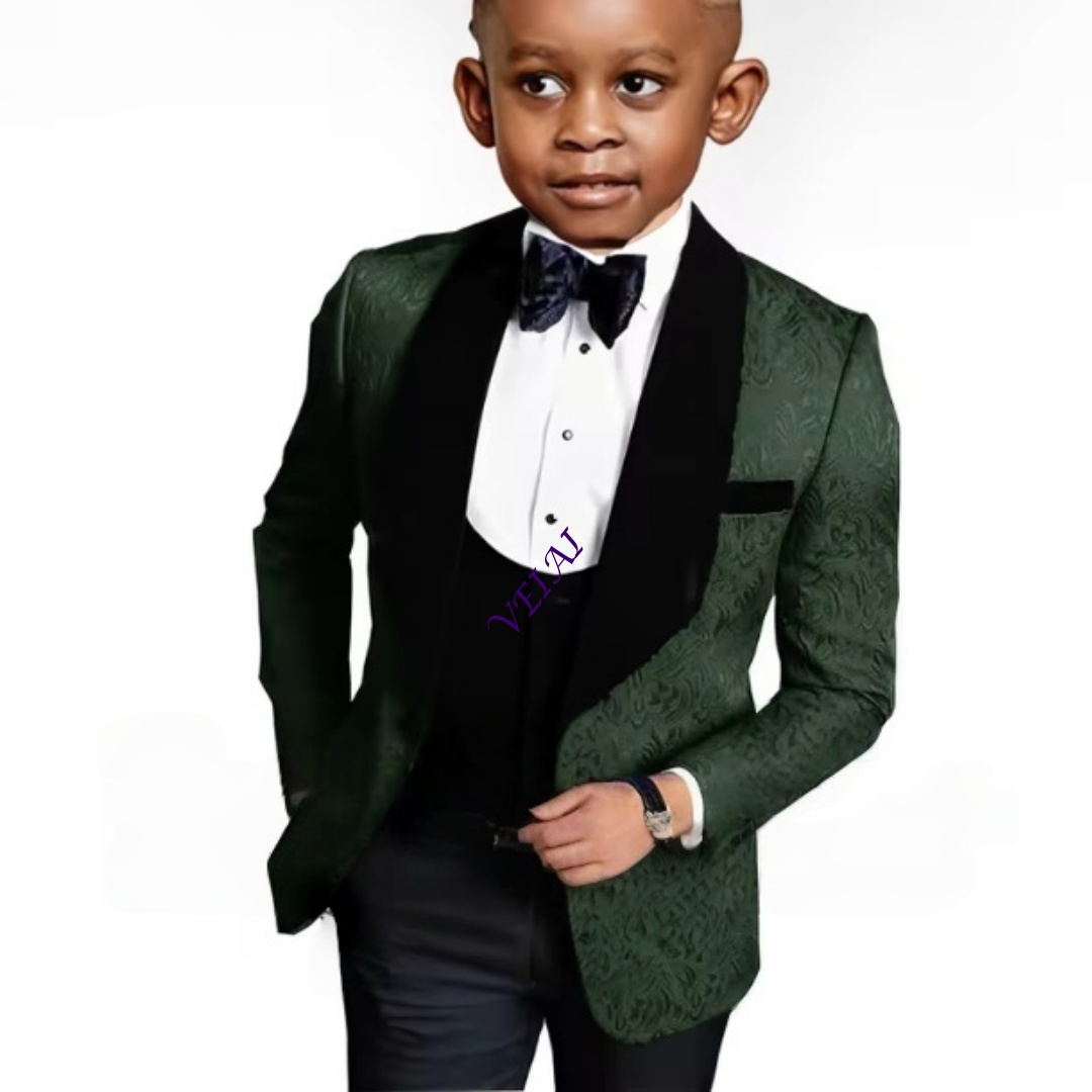IFashion Boys 꽃무늬 3피스 정장 웨딩 턱시 - Formal Wear For Men Kids 리뷰 및 가격
