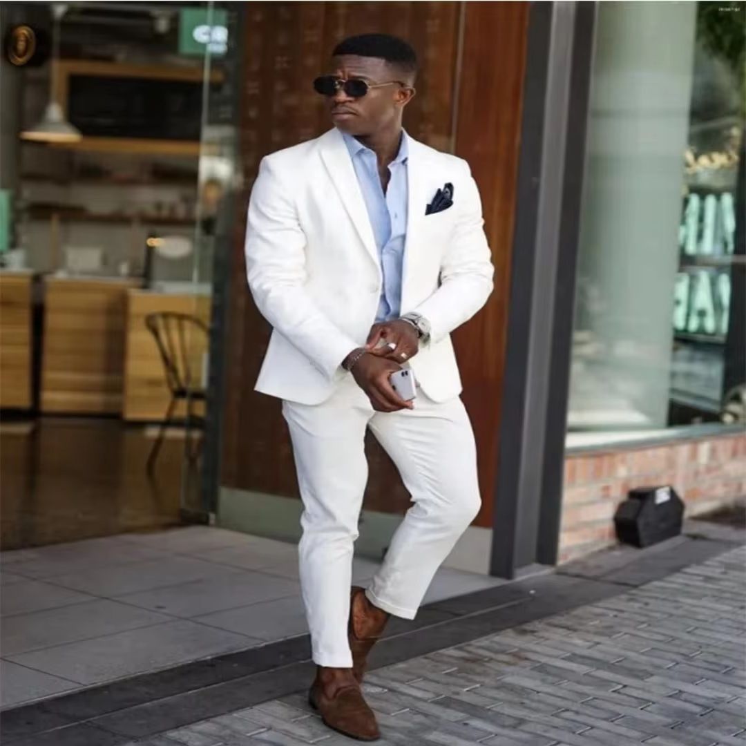 남성용 화이트 포멀 수트 클래식 핏 2피스 슬림 블레이 - Men'S Formal Wear Not Suit 리뷰 및 가격